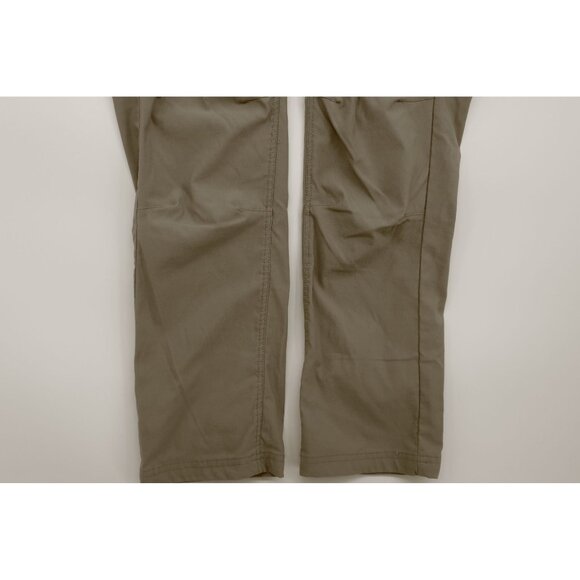 prAna Mens Khaki Outdoor Hiking Pants With Drawstring Waist Pockets Sz 32 - Picture 7 of 13